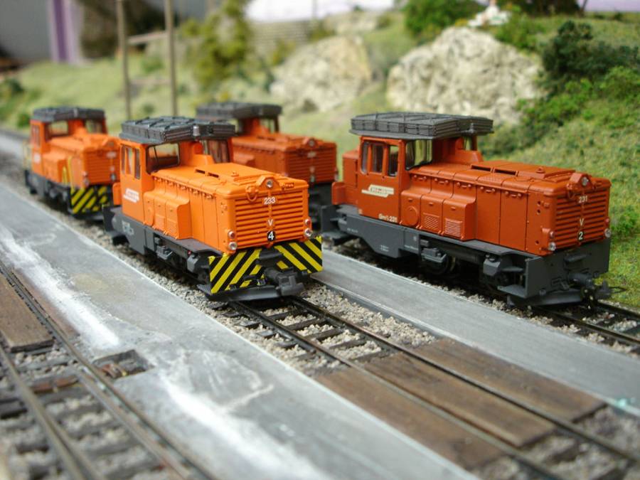 Die fertig umgebauten Gm 3/3 (nach ca. 9h Arbeit). Nur noch Griffstangen und...