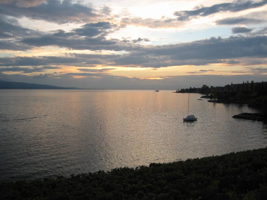 Abendstimmung am Genfersee