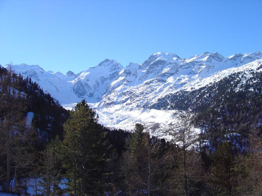 Blick auf den Morteratschgletscher Blick auf den Morteratschgletscher