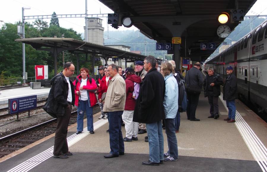 OEAler in Burgdorf, auf den Dampfer wartend... OEAler in Burgdorf, auf den Dampfer wartend...