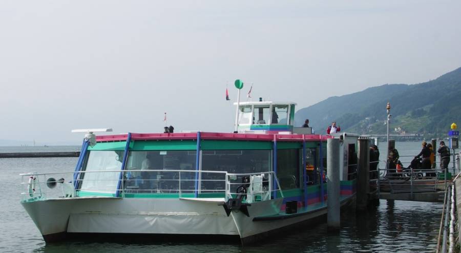 20 x Umsteigen später auf diesem tiefergelegten Schiff....