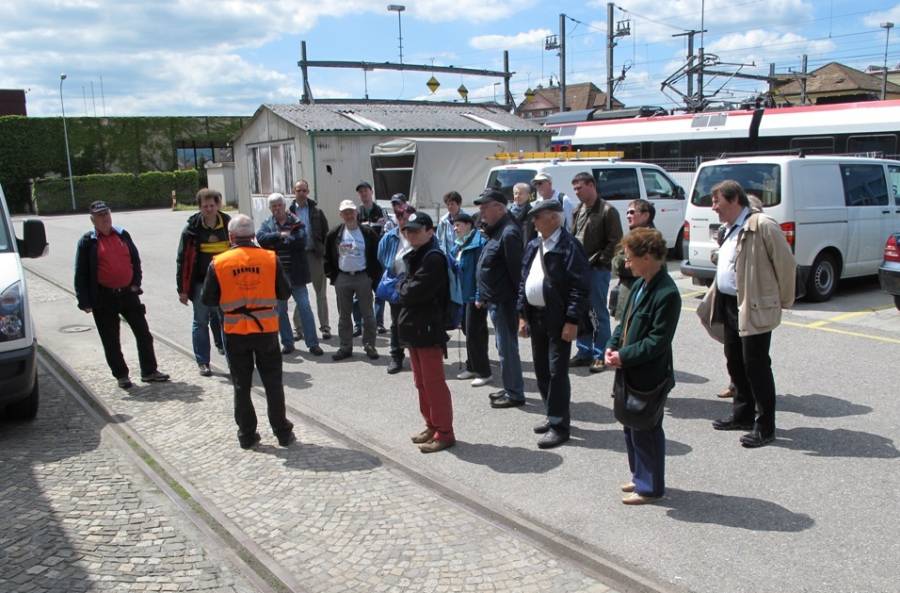 Am Nachmittag stand die Besichtigung des Bahnpark Region Brugg auf dem Programm.