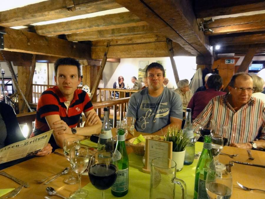 Gemeinsames Nachtessen im Zunfthaus der Schiffleute.