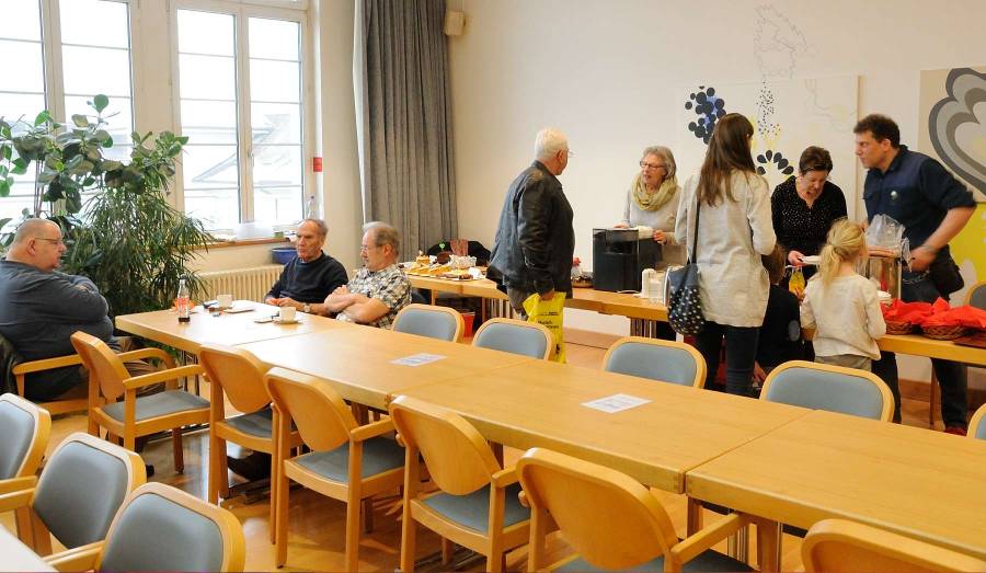 Im Saal ist wieder das Beizli eingerichtet. Im Saal ist wieder das Beizli eingerichtet.