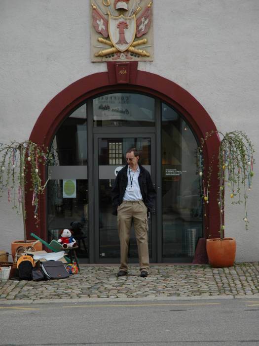 Durch eine Programmänderung musste am Kantonsmuseum Ruedi als Informationsposten...