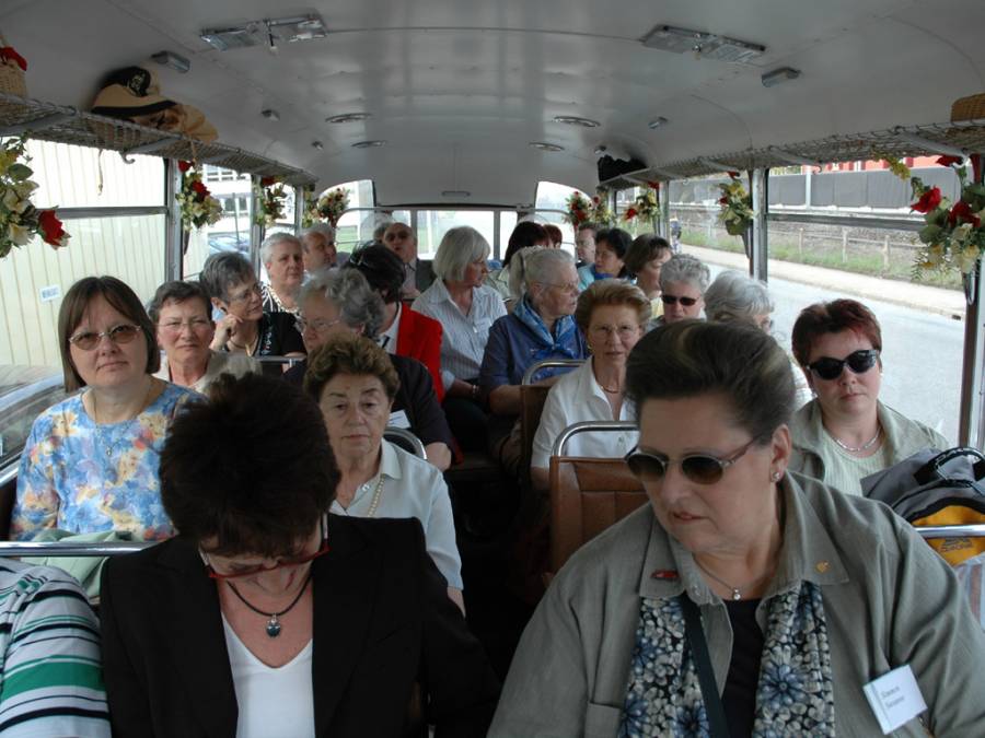 Auf der Fahrt zum Nähmaschinenmuseum