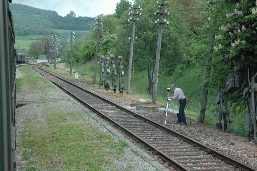 ... und auch unterwegs traf man einige Bähnler an. ... und auch unterwegs traf man einige Bähnler an.